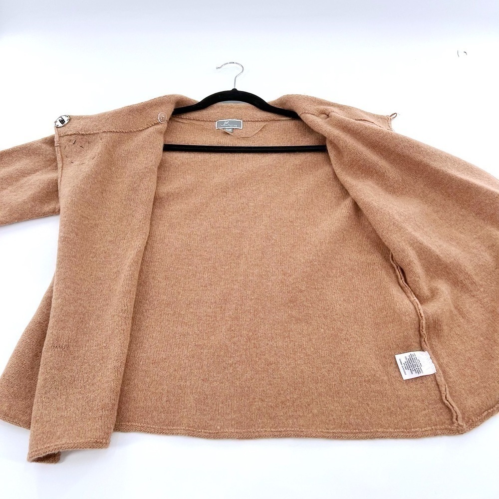 JM Collection Women's 100# wool 3/4 Sleeve Cardigan size M Petite - Picture 14 of 14